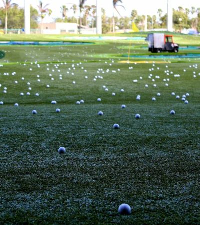 golf course under sunny sky