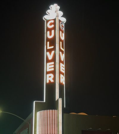 white and red led light signage