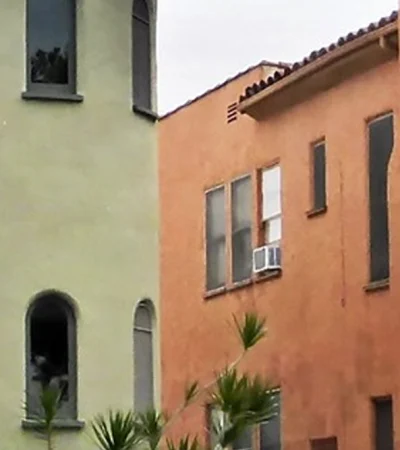 a building next to each other