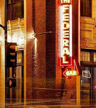 a sign on a building