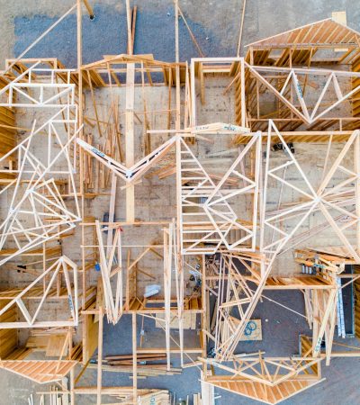 beige wooden house layout