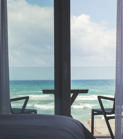 sea viewed inside the room