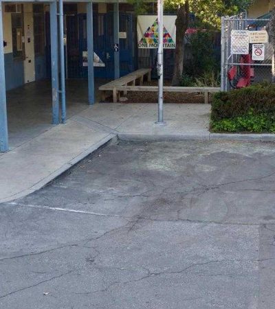 courtyard of elementary school