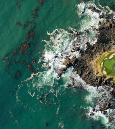 aerial view of ocean