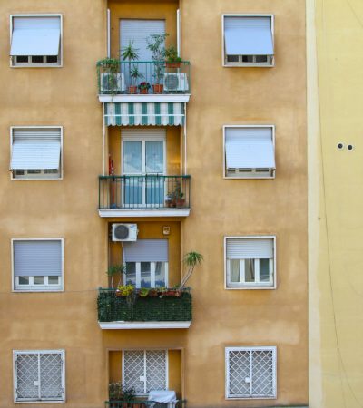 yellow high-rise building