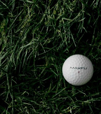 white Maxfu 2 golf ball on green grass