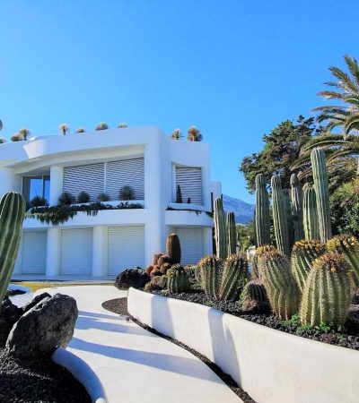 white concrete building near green trees during daytime